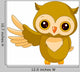 Fun zoo. Owl Wall Decal