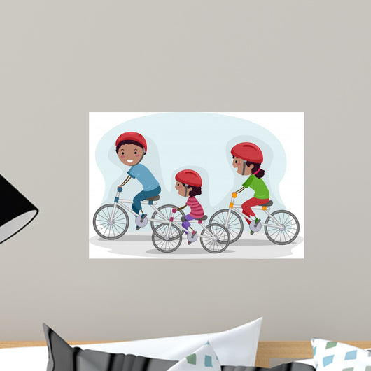 Family Biking Together
