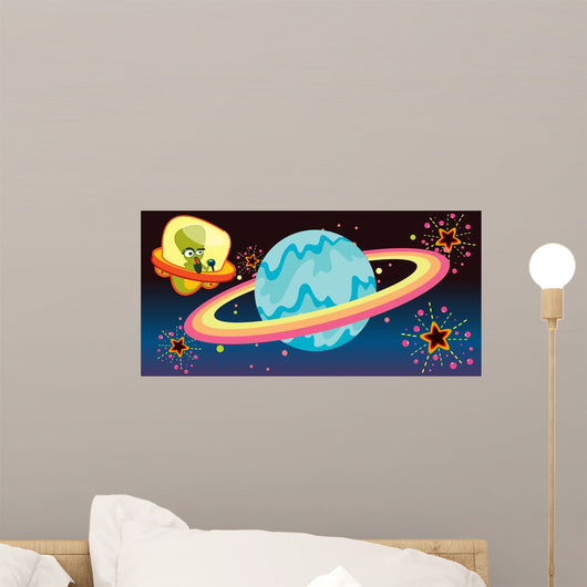 Cartoon Illustration Wall Mural