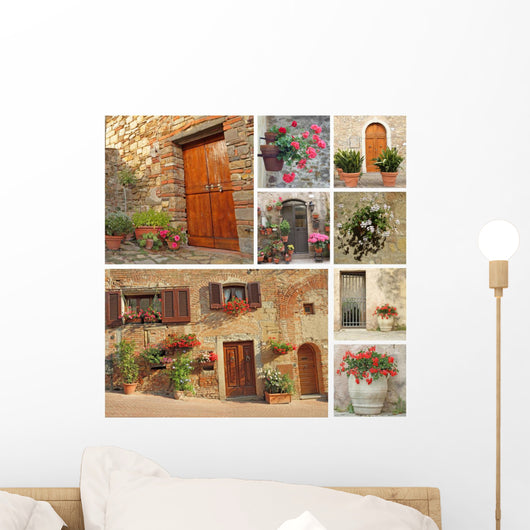 Collage Flowery Doorways to