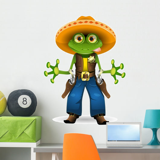 frog sheriff Wall Decal