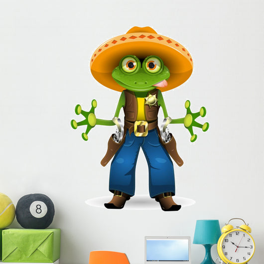 frog sheriff Wall Decal