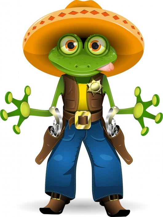 frog sheriff Wall Decal