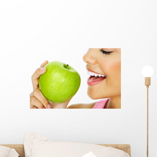 Woman Eating Apple