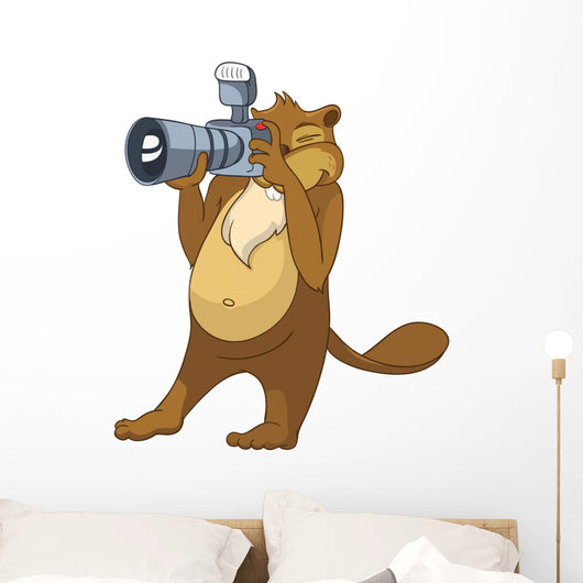 Beaver CREES. Look for Funny Beaver by Keyword "CREES" Wall Decal