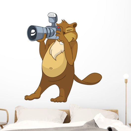 Beaver CREES. Look for Funny Beaver by Keyword "CREES" Wall Decal