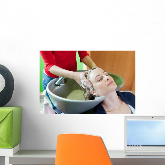 Washing Hair Wall Mural