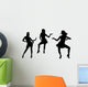 Silhouettes Dancing Women