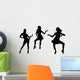Silhouettes Dancing Women