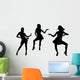 Silhouettes Dancing Women