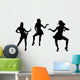 Silhouettes Dancing Women
