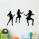 Silhouettes Dancing Women