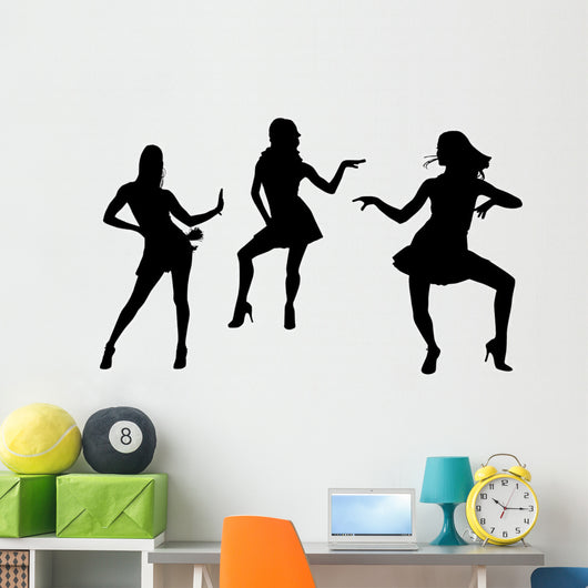Silhouettes Dancing Women