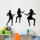 Silhouettes Dancing Women