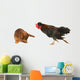 Rabbit and Cock Wall Mural