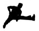 Jumping Boy Silhouette Wall Decal