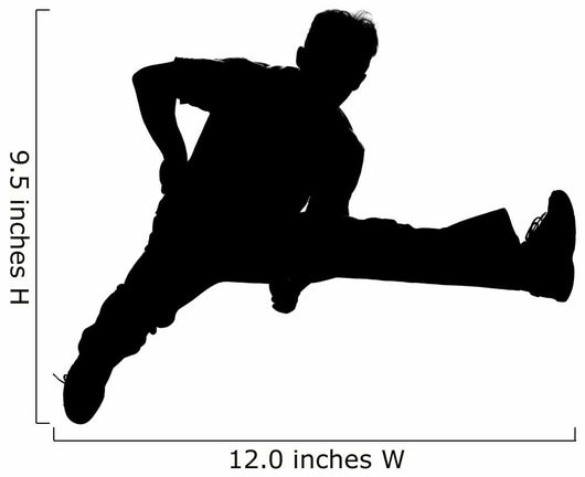 Jumping Boy Silhouette Wall Decal