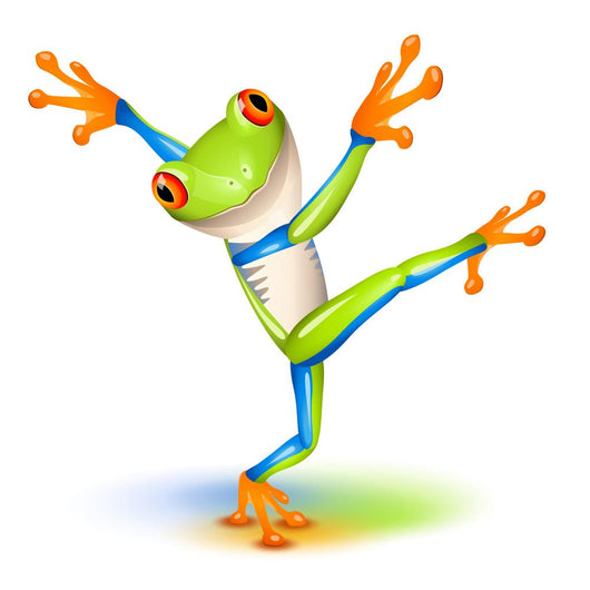 Dancing Tree Frog Wall Decal
