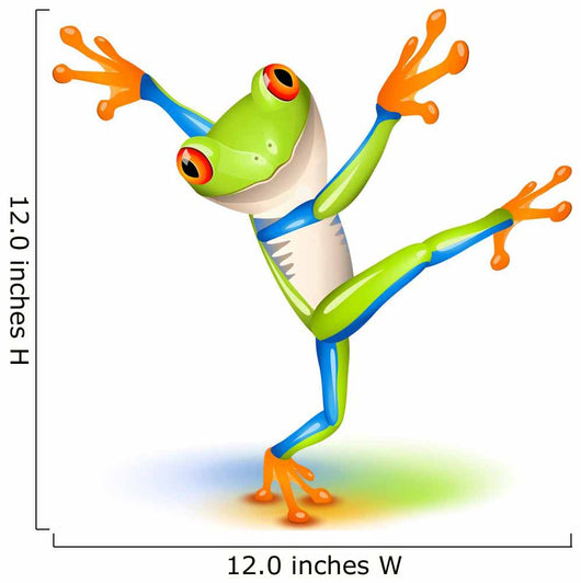 Dancing Tree Frog Wall Decal