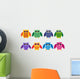 Colorful Owls Wall Decal