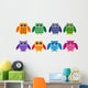 Colorful owls Wall Decal