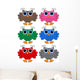 Owls Colorful Wall Mural