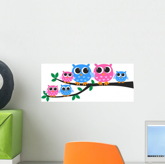 Cute Owl Family