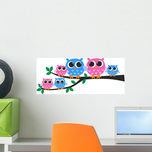 Cute Owl Family