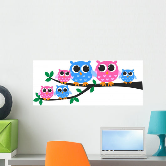 Cute Owl Family