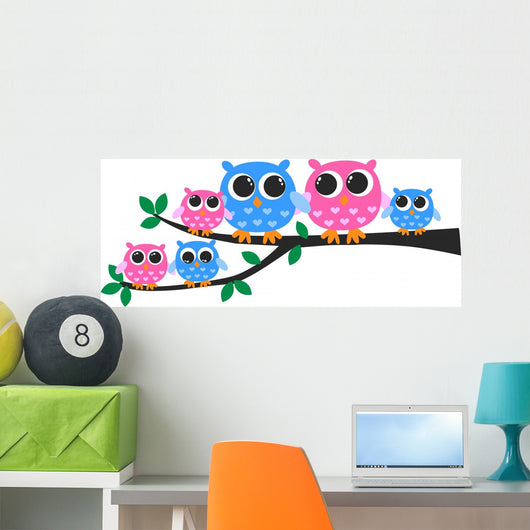 Cute Owl Family