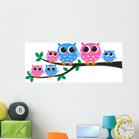 Cute Owl Family