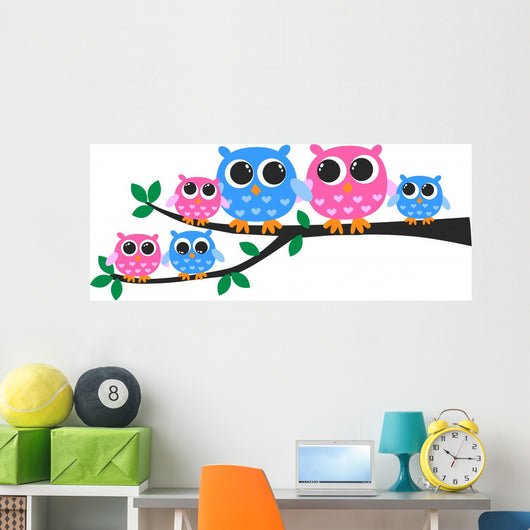 Cute Owl Family