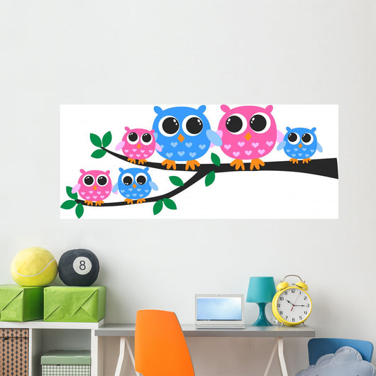 Cute Owl Family