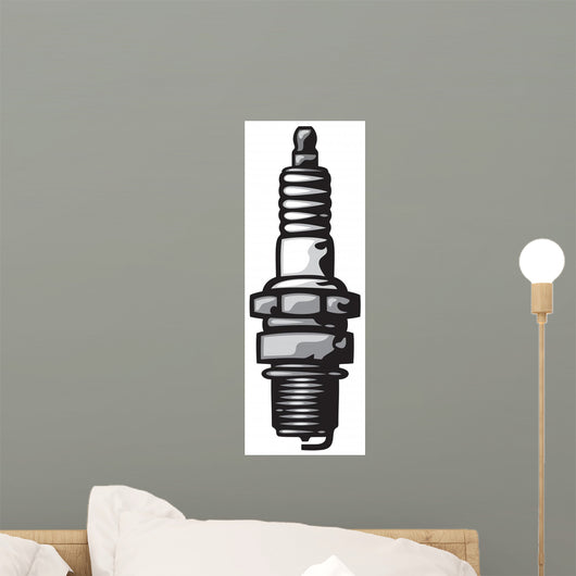 Spark Plug Wall Decal