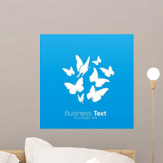 Butterfly logo Wall Mural