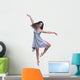 Dancer Blue Silk Dress Wall Mural
