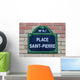 Place Saint Pierre Wall Decal