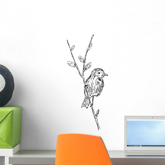 Bird Branch Wall Mural