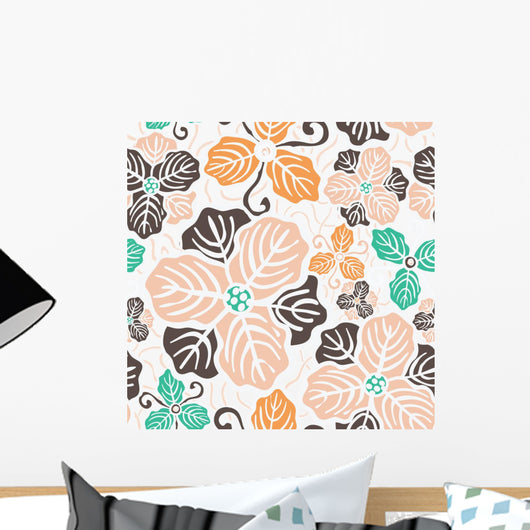 Beautiful flower seamless pattern Wall Mural