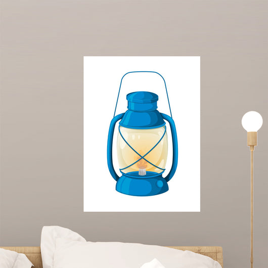 Camping Lamp Wall Mural