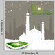 A Beautiful Abstract Background with quran sharif & Tasbih. Wall Mural