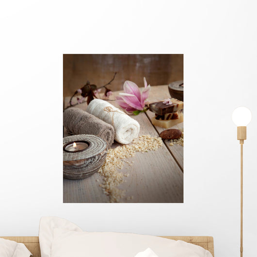 Natural spa setting Wall Mural