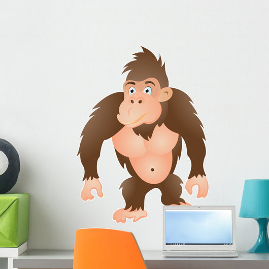gorilla cartoon Wall Decal