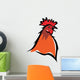 cockerel, chicken portrait Wall Decal