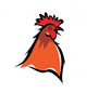 cockerel, chicken portrait Wall Decal