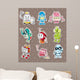 Cartoon Robot Sticers Wall Mural