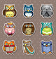Cartoon Owl Stickers Wall Mural