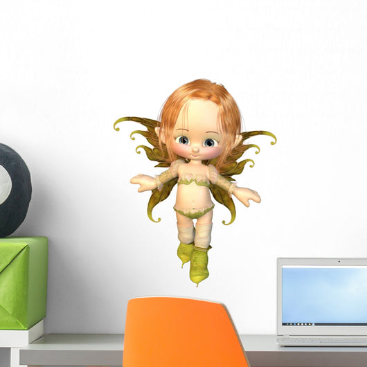 Cute Toon Auburn Hair Wall Decal