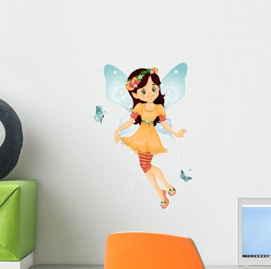 Fairy Fishing-peach Fairy Wall Decal