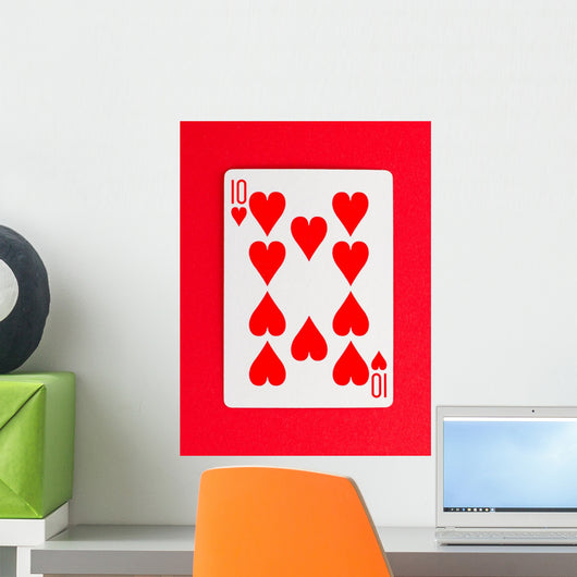 Playing Card (ten) Wall Decal